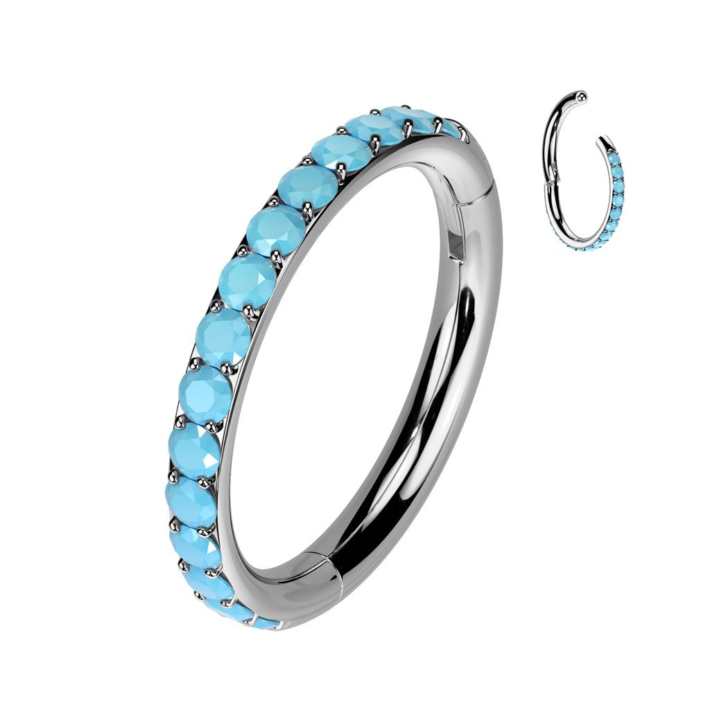 Levně Segment kruh - helix / cartilage / tragus piercing TITAN (1,2 x 10 mm) - TIT1372-1210