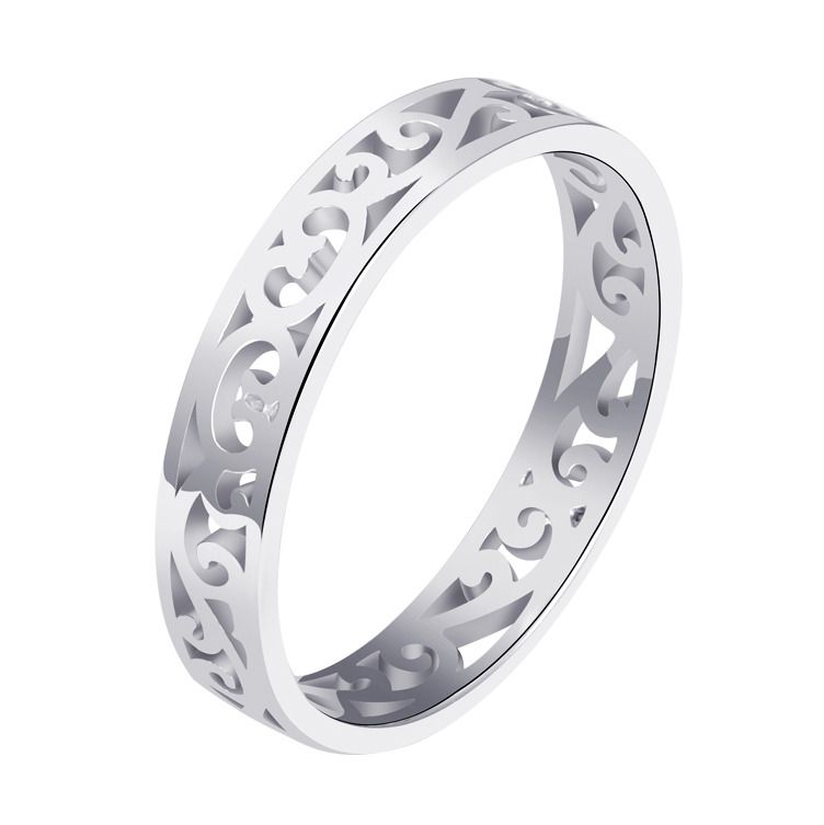 Levně NUBIS Stříbrný prsten s ornamenty (50) - NB-5545-50
