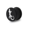 Plug silikon s bílou ješterkou (8 mm)