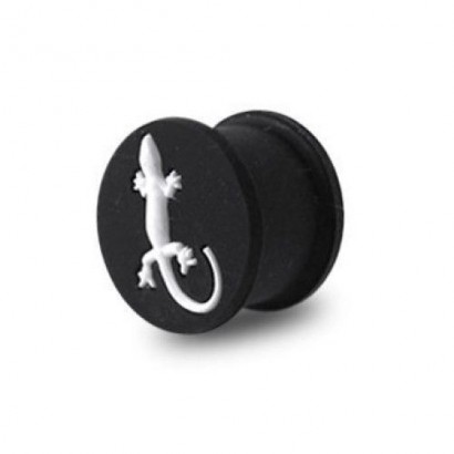 Plug silikon s bílou ješterkou (8 mm)