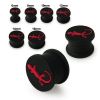 Plug silikon s červenou ješterkou (10 mm)