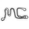 Kuličkový řetízek černý, tl. 2,4 mm (40 cm)
