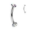 Piercing do obočí TITAN (černá)