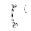 Piercing do obočí TITAN (černá)