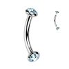 Piercing do obočí TITAN (černá)