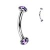 Piercing do obočí TITAN (černá)