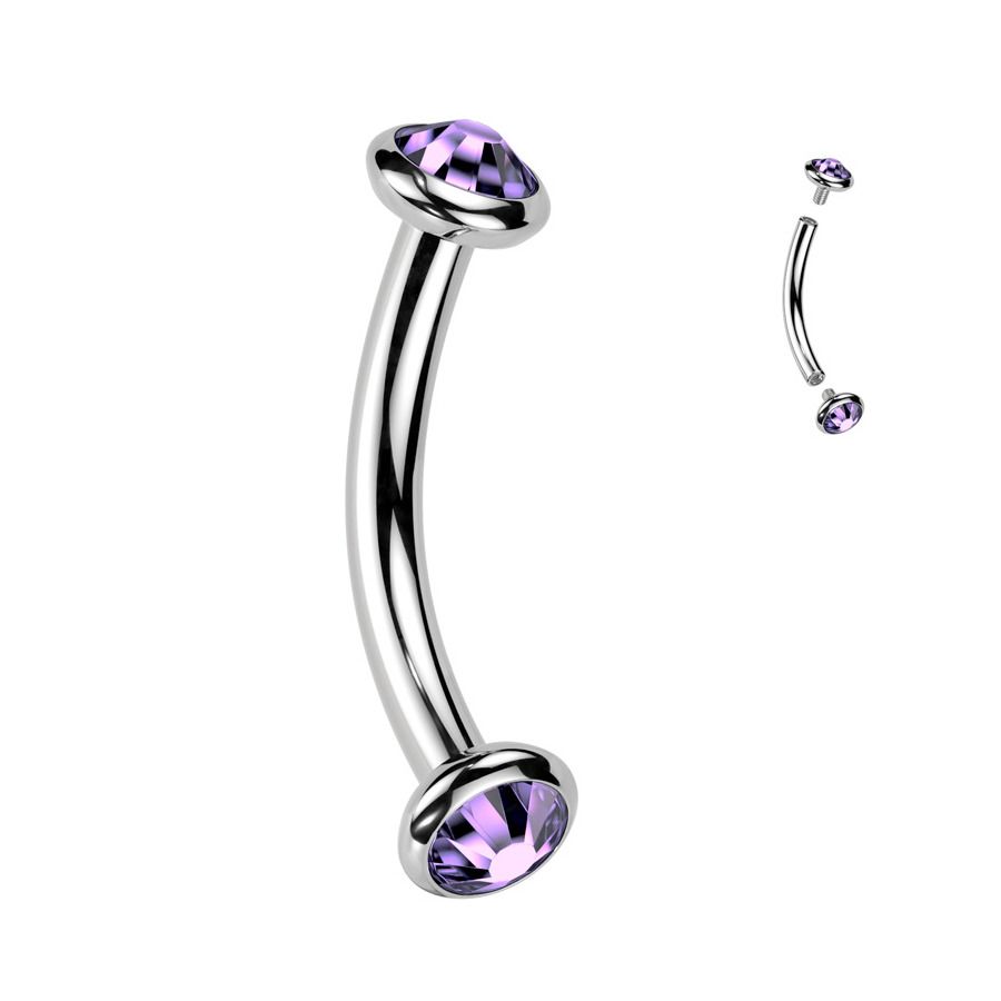 S4U Piercing do obočí TITAN (růžová) - TIT1381-TZ