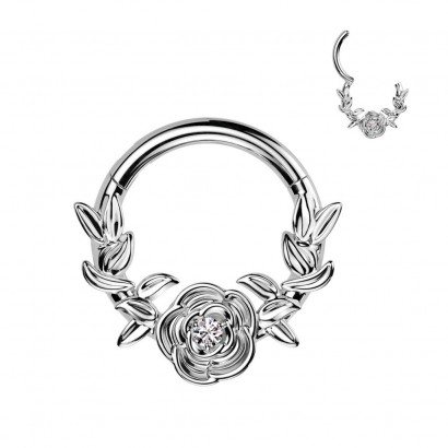 Segment kruh - helix / cartilage / tragus piercing TITAN (1,2 x 10 mm)