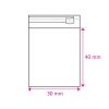 Celofánové sáčky s klopou a lepícím proužkem 30 x 40 mm / 1000 ks