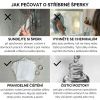 Stříbrný pietní náhrdelník - Fialová Swarovski kapka s motýlem a květem