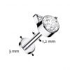 Piercing do brady titan Kitty (růžový 1,2 x 6 mm)
