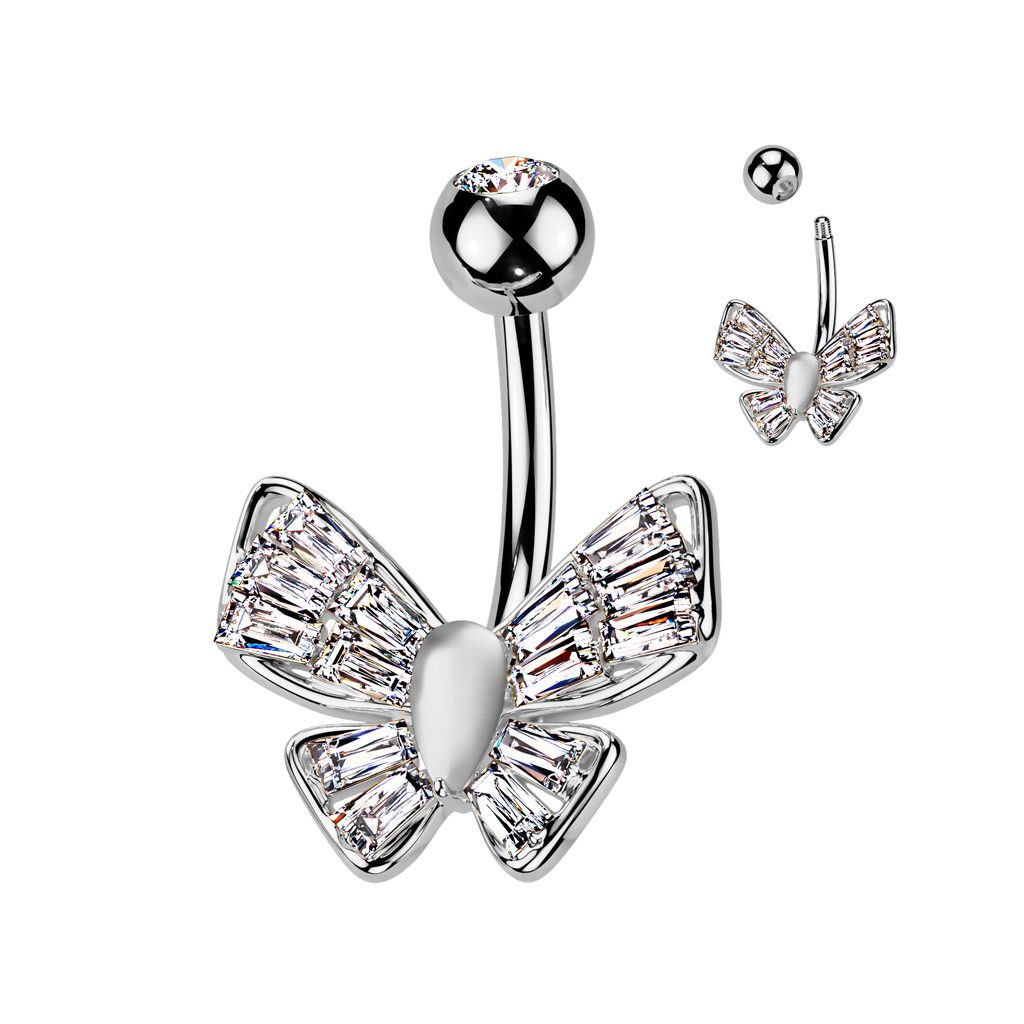 Piercing do pupíku s motýlkem - WP0075
