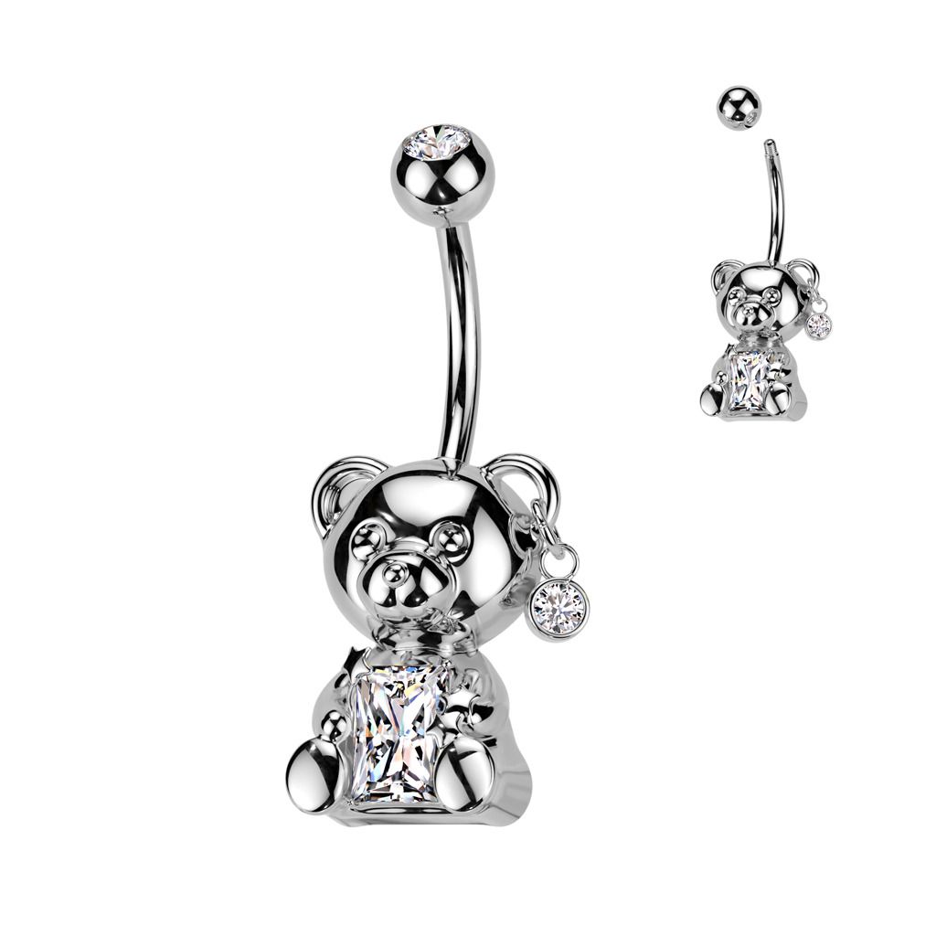 Piercing do pupíku medvídek - WP0073