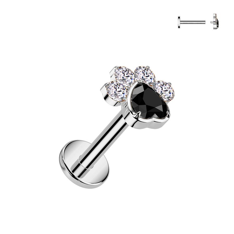 Piercing do brady - labreta TITAN (1,2 x 8 mm) - TIT1424-1208