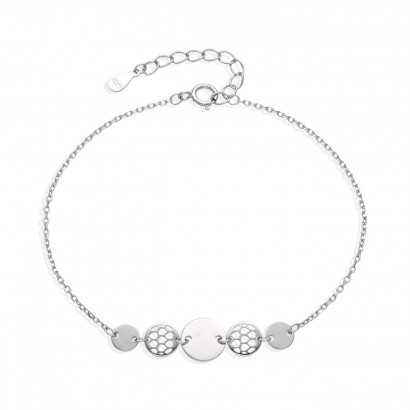 Stříbrný náramek s ozdobnými kolečky