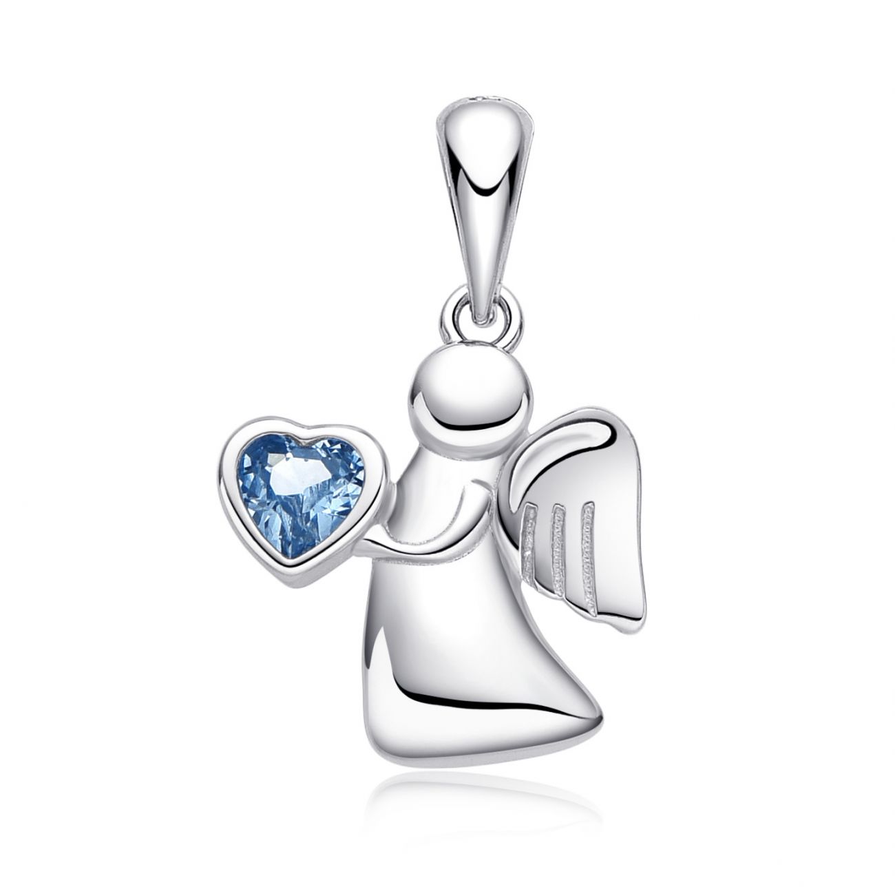 NUBIS Stříbrný přívěsek andílek - NB-4507