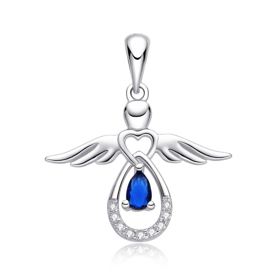 NUBIS Stříbrný přívěsek andílek - NB-4508