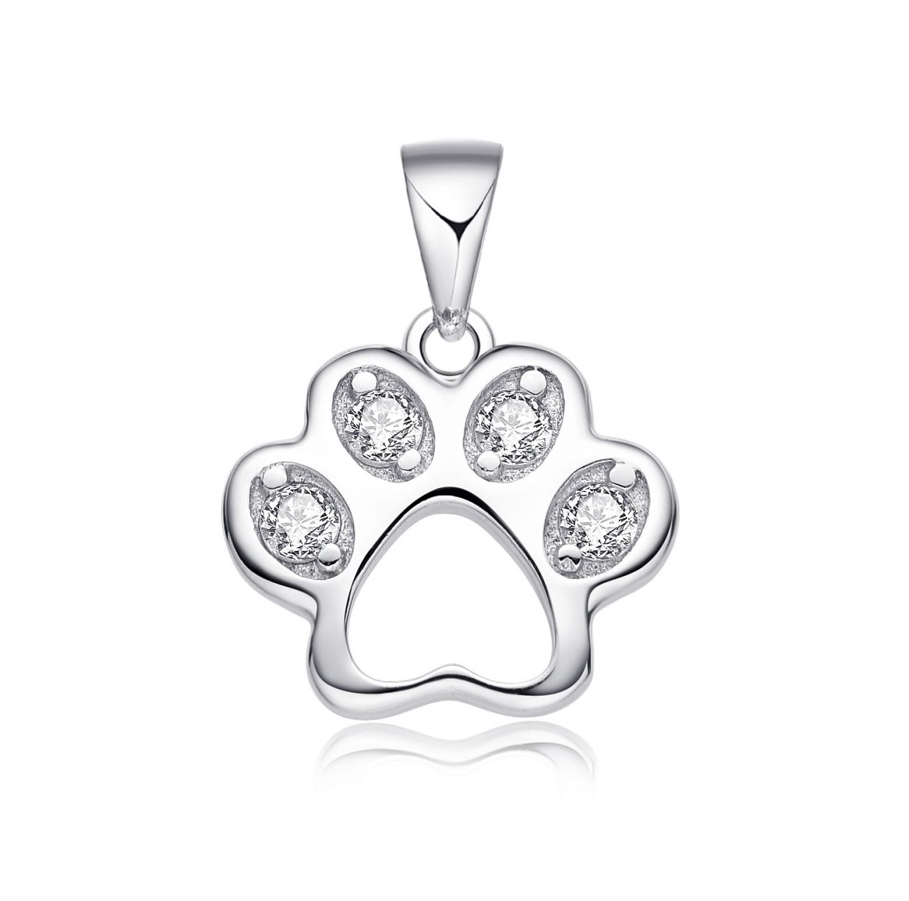 NUBIS Stříbrný přívěsek psí tlapka - NB-4509