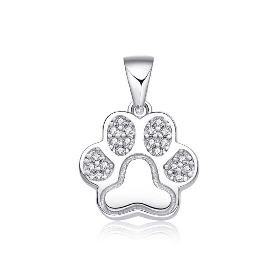 NUBIS Stříbrný přívěsek psí tlapka - NB-4510