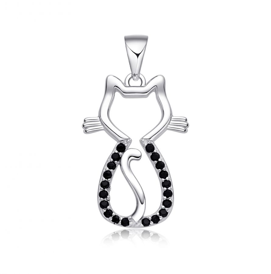 NUBIS Stříbrný přívěsek kočka - NB-4512