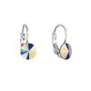 Náušnice bižuterie se Swarovski krystaly AB efekt kulaté 51031.2