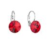 Náušnice bižuterie se Swarovski krystaly červené kulaté 51002.3