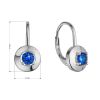 Stříbrné náušnice s modrým zirkonem 11510.3 blue