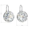 Stříbrné náušnice visací s krystaly Swarovski modré kulaté 31176.3 light sapphire