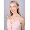 Stříbrný náhrdelník lesklá placička se zirkonkem 12116.1 crystal