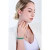 Stříbrný náhrdelník s pravým kamenem zelený 12080.3 emerald