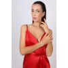 Stříbrný náhrdelník se Swarovski krystaly kulatý bílý 32086.1 crystal