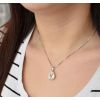 Stříbrný přívěsek s krystaly Swarovski bílá slza 34255.1