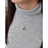 Stříbrný přívěsek s krystaly Swarovski fialová slza 34252.3