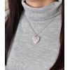 Stříbrný přívěsek s krystaly Swarovski mix barev srdce 34243.3 magic rose