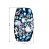 Stříbrný přívěsek s krystaly Swarovski modrý obdélník 34194.3 blue style