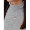 Stříbrný přívěsek s krystaly Swarovski oranžová slza 34252.3