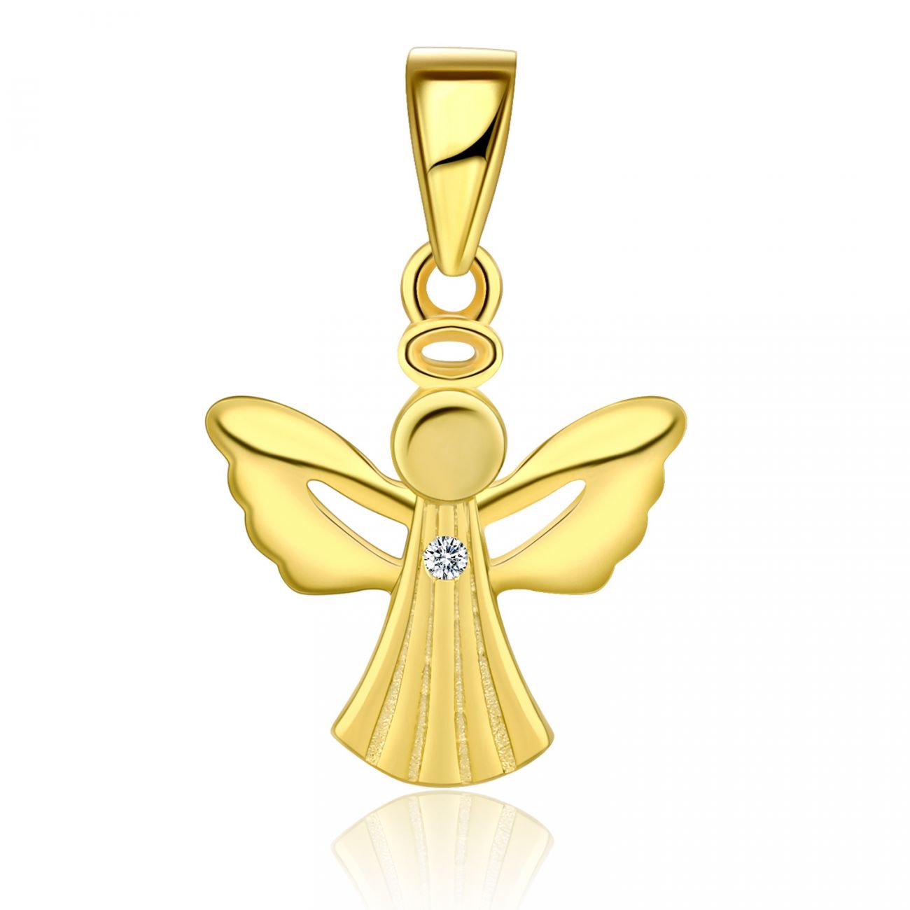 NUBIS Zlacený stříbrný přívěsek andílek - NB-4519