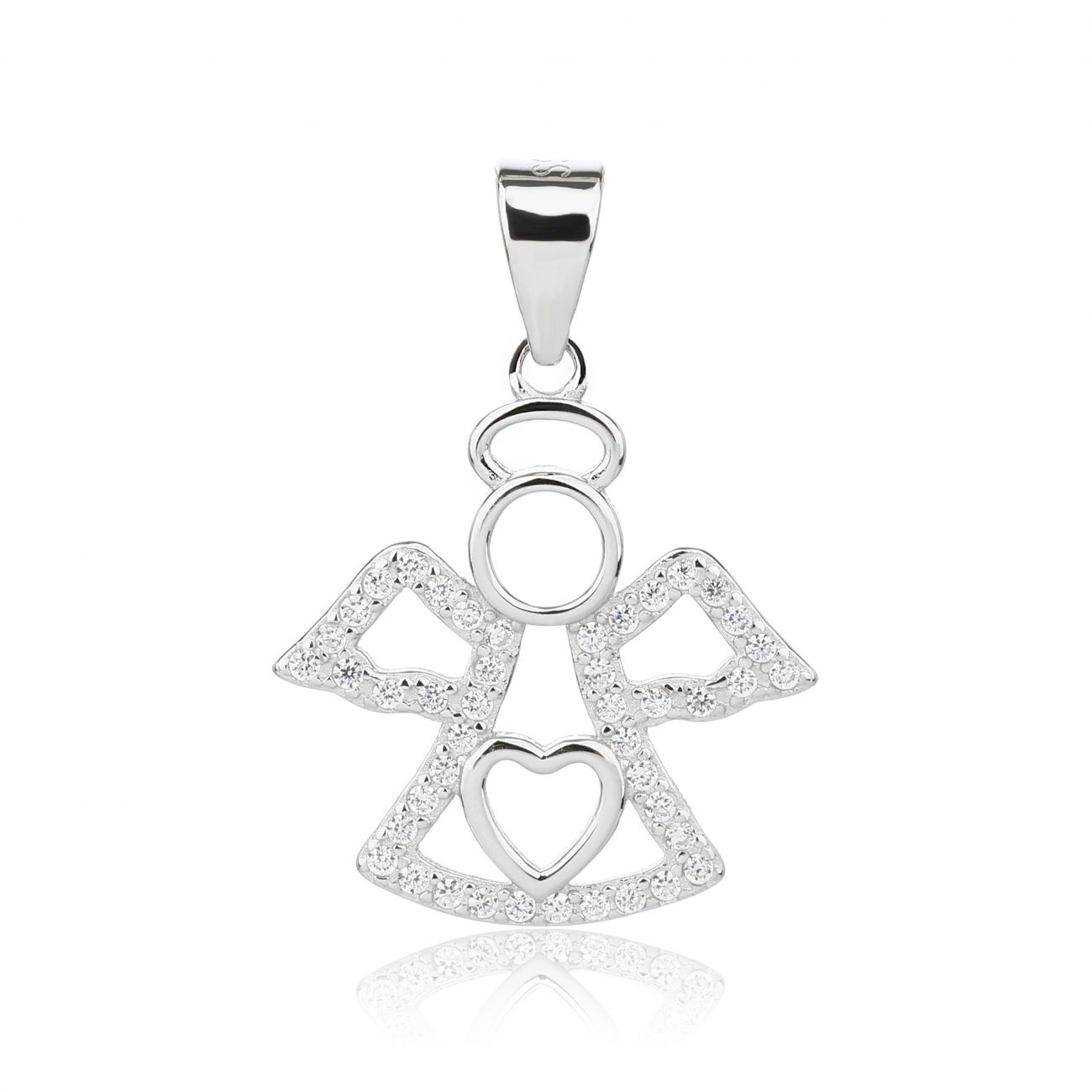 NUBIS Stříbrný přívěsek andílek - NB-4548