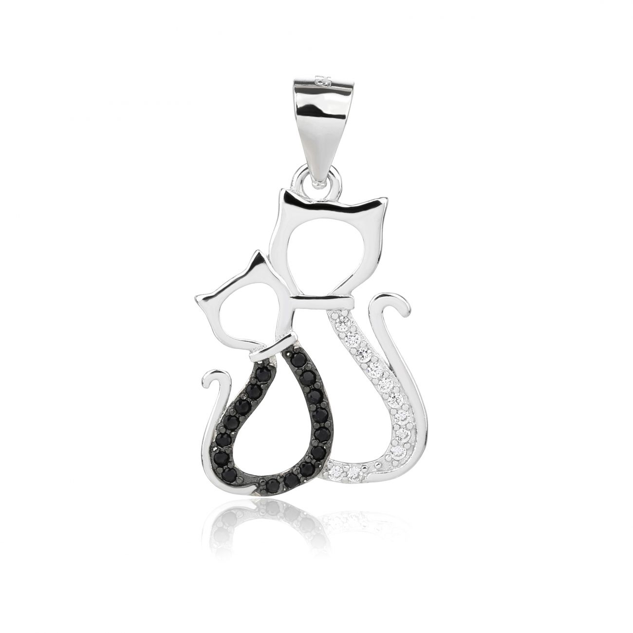 NUBIS Stříbrný přívěsek kočičky - NB-4547