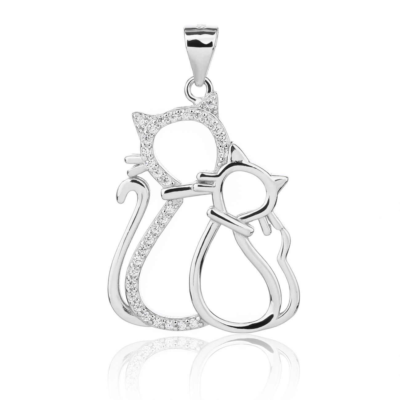 NUBIS Stříbrný přívěsek kočičky - NB-4536