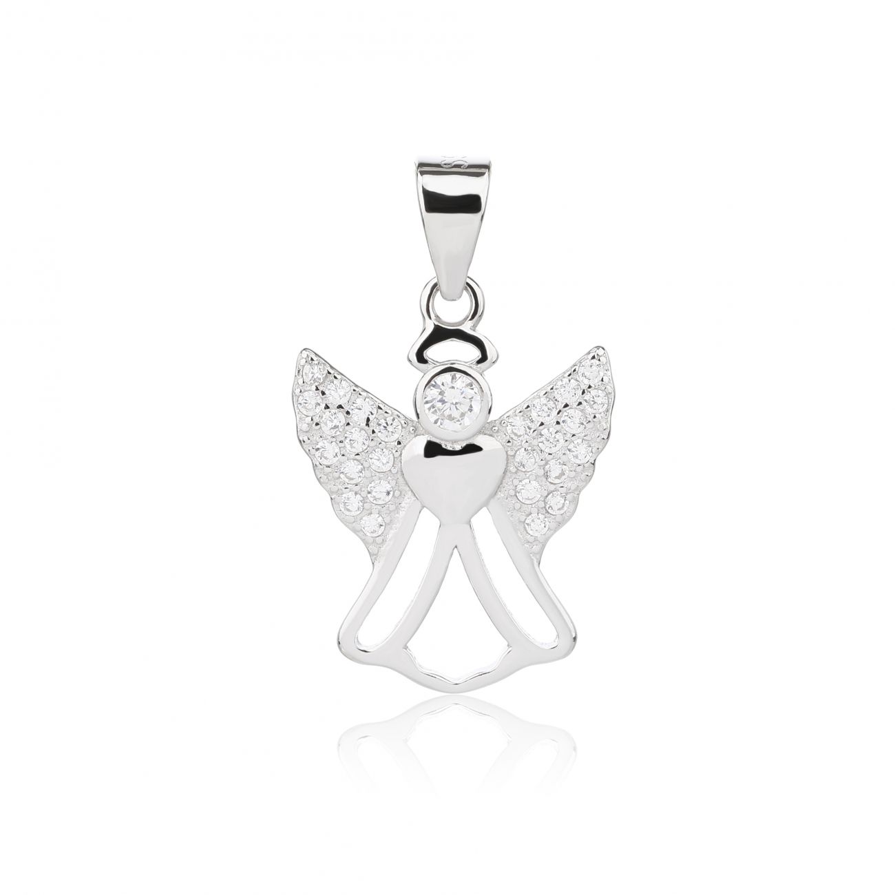 NUBIS Stříbrný přívěsek andílek - NB-4522