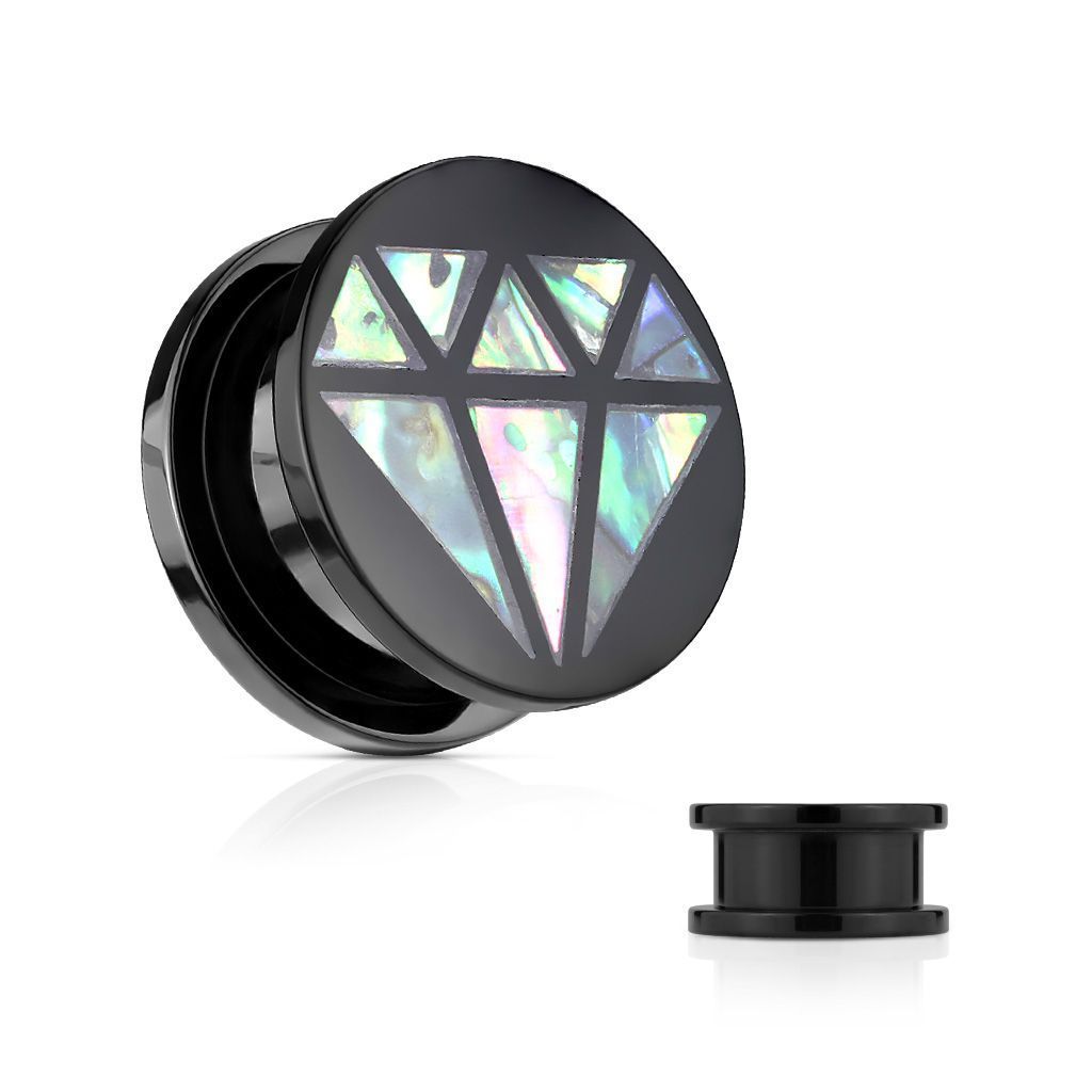 Akrylátový plug s perletí (10 mm)