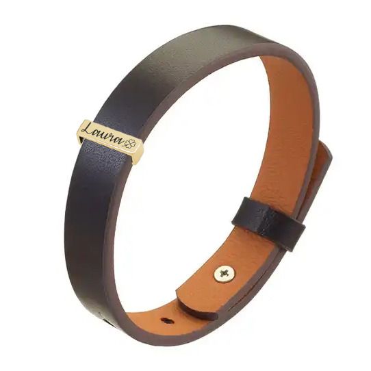 S4U Personalizovaný pánský kožený náramek - OPA234