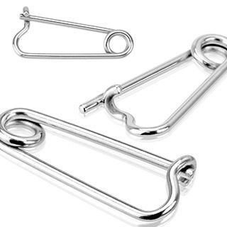 Levně Náušnice do ucha - zavírací špendlík 1,2 mm - 1 kus - EP01038