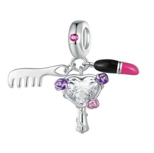 NUBIS Stříbrný přívěsek korálek na náramek - B0555