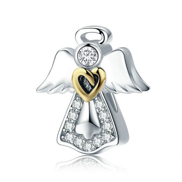 NUBIS Stříbrný korálek na náramek andílek - B0859