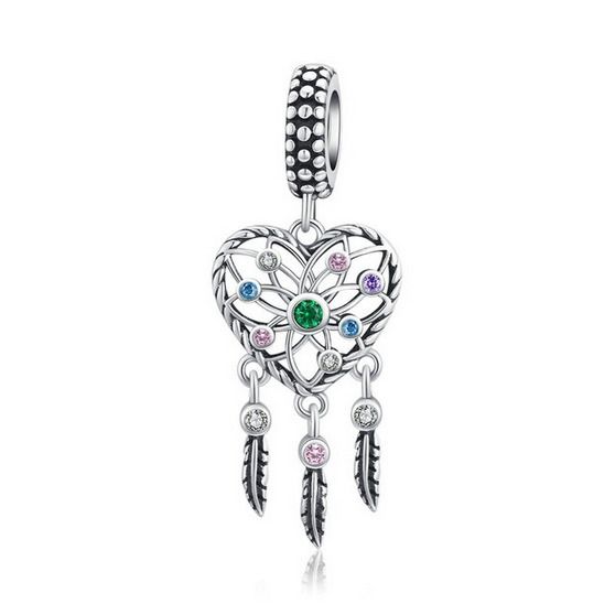 NUBIS Stříbrný korálek lapač snů - B0860