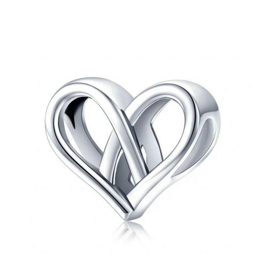 NUBIS Stříbrný přívěsek korálek srdce - B0879