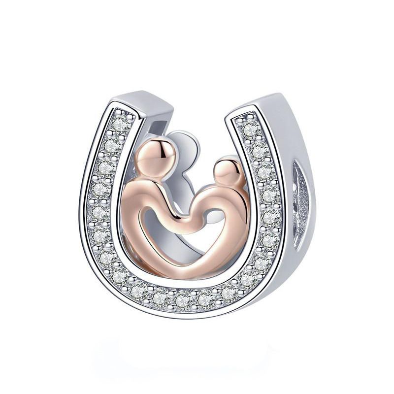 NUBIS Stříbrný přívěsek korálek na náramek - B0112