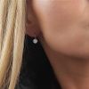 Stříbrné náušnice se zirkony 6 mm